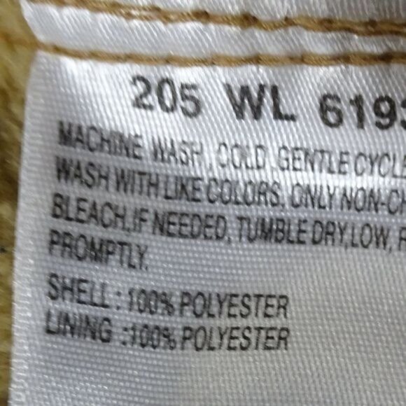 Columbia Tan Fleece Full Zip Jacket Size Large - Picture 5 of 6